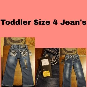 👖 Brand New Toddler Size 4 Girl Jean's 👖